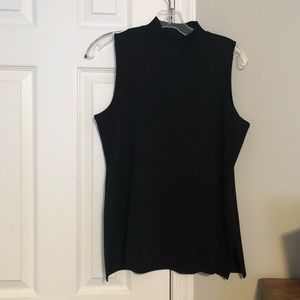 Misook black knit tank Size M